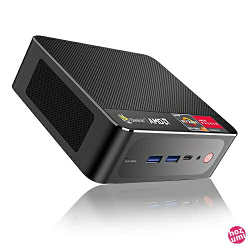 Beelink Mini PC、AMD Ryzen7 5800H 8コア16スレッド最大4.4GHz、AMD Radeon Graphics、16G DDR4 3200Mhz+500G M.2 Nvme SSD、Wifi 6+BT5.2 、