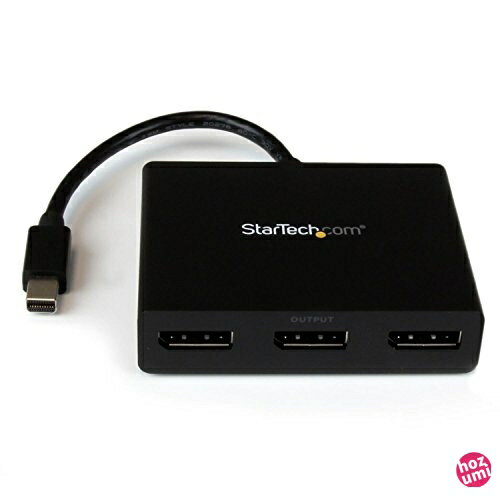 StarTech.com 3ポートMSTハブ Mini DisplayPort - 3x DsiplayPort マルチモニタースプリッタ 4K対応 Windowsのみ対応 MSTMDP123DP