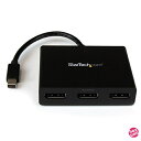 StarTech.com 3ポートMSTハブ Mini DisplayPort - 3x DsiplayPort マルチモニタースプリッタ 4K対応 Windo...