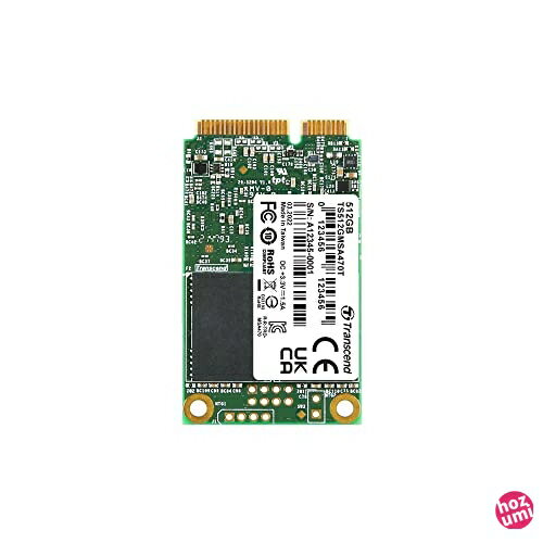 トランセンドジャパン 業務用/産業用 組込向け mSATA SSD 512GB SATA3 6Gb/s [TBW:1、210TB] 3D TLC NAND/BiCS5 温度拡張品 高耐久 3年保証 TS512GMSA470T