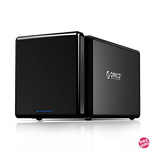 ORICO 3.5インチ HDDケース 4台対応 USB3.0接続 ドライブケース 磁気吸着式 SATA 3.0対応 最大64TBまで 5Gbps高速 ハードディスクケース UASP転送モード対応 アルミ製 ハニカム式放熱構造 NS400U