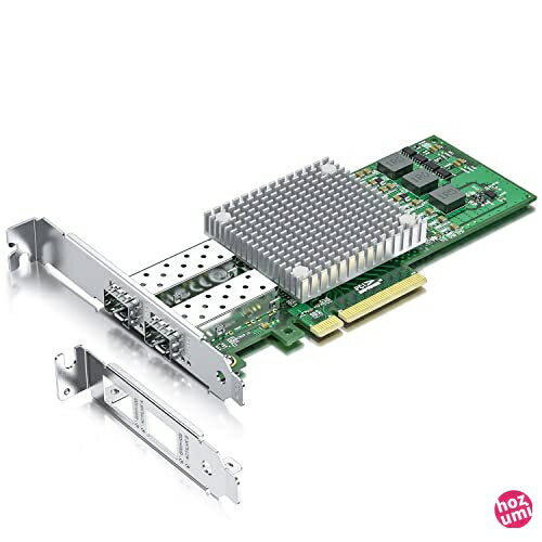 10Gtek 10Gb PCI-E NICネットワークカード、 Broadcom BCM57810Sチップ実装、 デュアルSFP +ポート、 PCI ExpressイーサネットLANアダプターサポートWindows Server/Windo