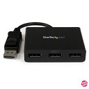StarTech.com 3ポートMSTハブ DisplayPort - 3x DisplayPort マルチモニタースプリッタ 4K対応 Windowsのみ対...