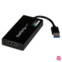 StarTech.com USB 3.0対応HDMIディスプレイアダプタ/4K30Hz対応/USB Type-A接続/DisplayLink認定/Mac & W...
