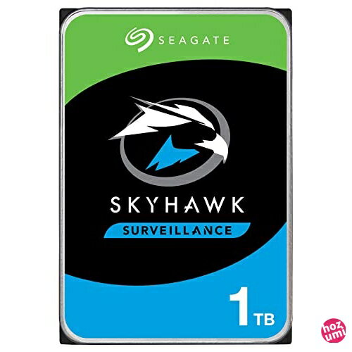 Seagate Skyhawk 3.5" 1TB 内蔵ハードディスク HDD 3年保証 64MB 5900rpm ネットワーク監視カメラ ビデオレコーダー用ST1000VX005