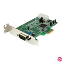 StarTech.com RS232Cシリアルアダプターカード／PCI Express／1ポート／16550 UART／ロープロファイル 標準ブラケット付属 ／Windows & Linux／シリアル拡張カード PEX1S553LP