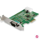StarTech.com RS232Cシリアルアダプターカード/PCI Express/1ポート/16950 UART/ロープロファイル(標準ブラケット付属)/...