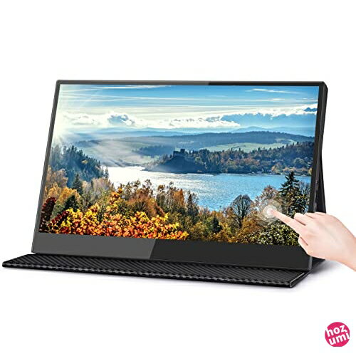 モバイルモニター タッチパネル 13.3インチ スタンドカバー付き IPS液晶パネル モバイルディスプレイ タッチ型 1920*1080FHD 10点タッチ可能 USB Type-C ケーブル1本接続可能 軽量650g ゲームモニター スマ