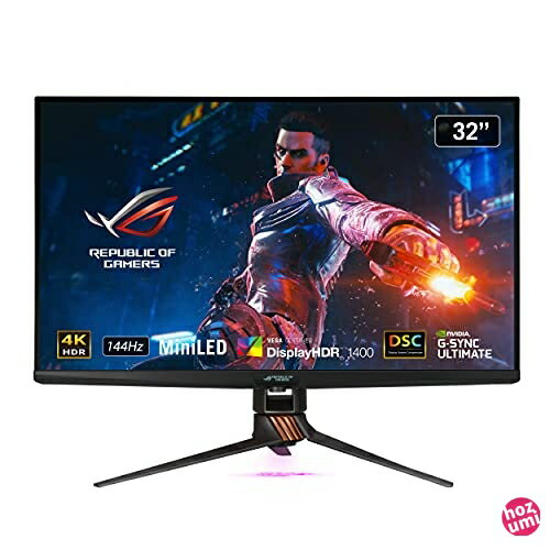 ASUS ゲーミングモニター ROG SWIFT PG32UQX 32インチ/4K/144Hz/IPS/ミニLED/DisplayHDR 1400/ローカルディミング/量子ドット技術/DP HDMI/PS5/国内正規品