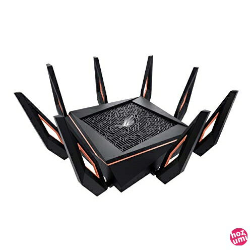 ASUS WiFi 無線ルーター WiFi6 4804+4804+1148Mbps トライバンドゲーミング GT-AX11000 メッシュ機能付 3階建 / 4LDK PS5/Nintendo Switch/iPhone/android 対