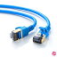 掠ץ饤 CAT8 ٷLAN֥(0.6m) 40Gbps/2000MHz RJ45 ĥޤɻ ֥롼 KB-T8SL-006BL