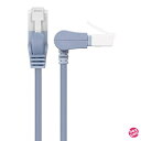 エレコム LANケーブル CAT6A スイング式コネクタ ツメが折れない 爪折れ防止コネクタ cat6a対応 スリム ブルー LD-GPATSW/BU 5m(2)
