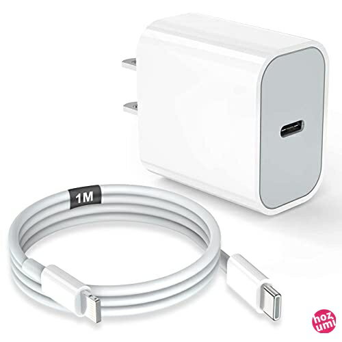 iPhone 充電器 純正 20W USB C 急速充電器 1m Lightning USB C ケーブル 【MFi/PSE認証済み】アイフォ..