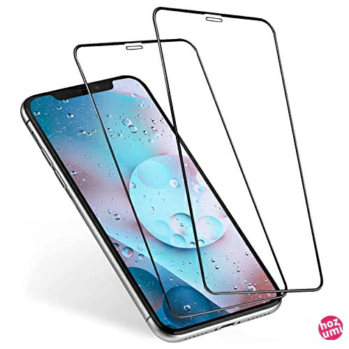 【2枚セット】 iPhoneXS/iPhoneX/iPhone11Pro ガラスフィルム あいふおん X/XS/11Pro 液晶保護フィルム アイホン X/XS/11Pro 強化ガラス 【気泡ゼロ/貼り付け簡単/全面保護/高透過率/指紋防止