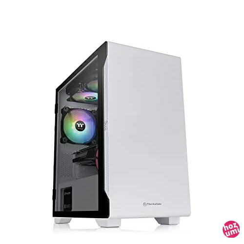 Thermaltake S100 TG Snow Edition ミニタワーPCケース スイングドアパネル採用 CA-1Q9-00S6WN-00 CS7886