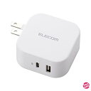 エレコム USB コンセント 充電器 合計32W ( USB PD対応 ) Type-C×1 / USB-A×1 ホワイト MPA-ACCP20WH