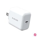 エレコム USB コンセント 充電器 30W (USB PD対応) USB-C×1 スイングプラグ ホワイト MPA-ACCP26WH