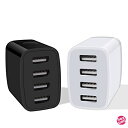 usb 充電器 4ポート usb コンセントタップ ACアダプター iPhone充電器 2個 4.8A/24W 急速充電/PSE認証済コンパクト 充電アダプタ ...
