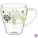 山加商店 MOOMIN (ムーミン) 耐熱ガラス マグカップ 大きい 330ml ムーミン グッズ コーヒーカップ 紅茶 カップ ティーカップ 耐熱マグカップ 北欧 食器 おしゃれ 可愛い 母の日 プレゼント 日本製 MM3601-815