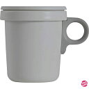 Ovject キャンプ アウトドア 日本製 マグ カップ ホーロー ふた付き フックマグ 360ml 取っ手 着脱式 グレーグレー O-EFM-GYGY