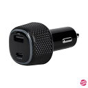 オウルテック USB車載充電器 最大出力65W PD65W 対応 USB Type-C×1 + 18W 対応 USB Type-A×1 ブラック OEC-CPD...