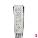クリスタルシフトノブ 八角 バブルクリアー 150mm 12×1.25mm 【10×1.25mmアダプター付】