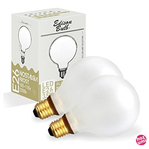 2ĥåȡE26 Ĵб Х LEDŵ Υ른 (GLOBEե) 2ĥå 150lm 2200K ŵ...