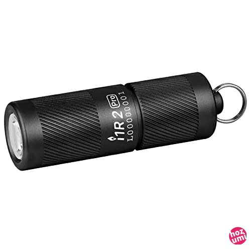 OLIGHT(オーライト)I1R2 PRO ledライト EOS 懐中電灯 フラッシュライト 180ルーメン Type-c 充電式 キーホルダー 付き 小型 IPX8防水 強力 軽量 防災 散歩 夜道 緊急用 (ブラック）