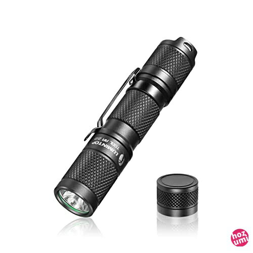 LUMINTOP 小型軽量led懐中電灯明るさ650ルーメン連続照明60時間5モードIP68防水 耐衝撃性1.5メートル 停電用の単一AAサイズのバッテリーバックアップライトを搭載ハンディライト アルミニウム…