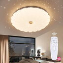 LED シーリングライト 星空効果 LED シーリングライト 25W 調光調色タイプ 4~6畳 常夜灯 天井ライト インテリア リビング 照明器具 電球色 昼光...