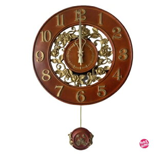 電波時計 ベイリーローズ 壁掛け時計 おしゃれ 電波時計 掛時計 北欧 時計 インテリア