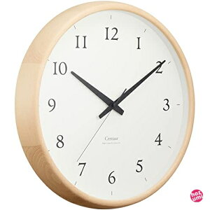 レムノス 掛け時計 セントール クロック 天然色木地 Centaur Clock PC21-05 NT Lemnos ナチュラル 直径33 厚さ5.2