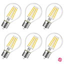 LVWIT LED電球 フィラメント E17口金 60W形相当 806LM クリア電球 シャンデリア電球 2700K 電球色 G45ミニ電球 エジソン電球 PSE 6個入 調光器非対応