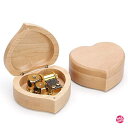 オルゴール 18弁 心型メープル木製music box 金メッキのムーブメント搭載 メープル 木製音 ...