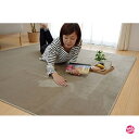 イケヒコ ラグ カーペット 4畳 無地 ピオニー 約200×300cm ベージュ 洗える 抗菌 防臭 無地 #9810252