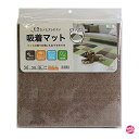 明和グラビア ピタッとズレない吸着マット ホットカーペット対応 床暖房対応 丸洗いできる 消臭機能付き フリーカット MPM-301 アンバー色 30cm×30...