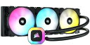 CORSAIR H150 RGB 360mmラジエーター適用 ARGB対応 簡易水冷 CPU クーラー 3基の SP RGB ELITE Series PWM 120 mm ファン付属 CW-9060054-WW