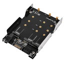 SilverStone 3.5インチHDD→3基M.2 SSD転換アダ...(2)