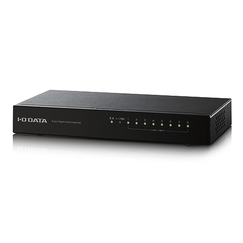 アイ・オー・データ機器 Gigabit対応8ポートスイッチングハブ ETG-ESH08NC アイ・オー・データ機器 Gigabit対応8ポートスイッチングハブ ETG-ESH08NC