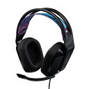 Logicool G ゲーミングヘッドセット G335 ゲーミング ヘッドセット G335BK 超軽量 222g 3.5mm 有線 立体音響 ステレオ 2.1c...