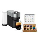 Nespresso(ネスプレッソ) ネスプレッソ VERTUO カプセル式コーヒーメーカー ヴァーチュオ ポップ プラス チタン 奥行コンパクト GCV6-TI-W