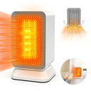 Gegizun セラミックヒーター 足元 電気ファンヒーター 電気ストーブ 小型 大風量【2024冬新 広範囲送風 左右首振り】3段階温度調整 タイマー機能 電...