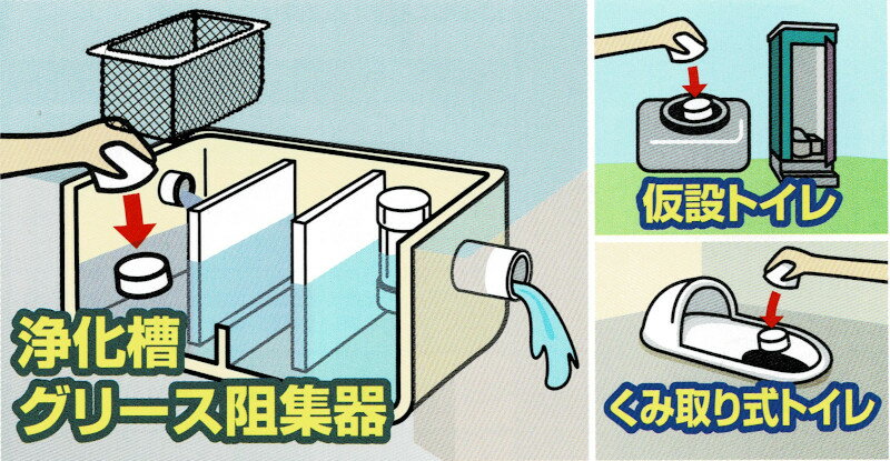 害虫駆除 槽快楽園(そうかいらくえん)ミニサイズ 30g チョウバエ ユスリカ 羽化防止 殺虫剤 浄化槽 グリストラップ 仮設 くみ取りトイレ 2