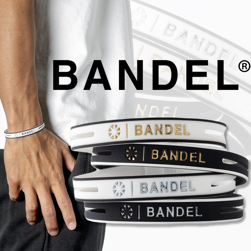 楽天コリのことなら　ほぐしや本舗バンデル ストリング メタリック ブレスレット STRING METALLIC bracelet BANDEL 2021 新作 バランス＆集中 効果 芸能人愛用 雑誌掲載多数 M L 抗菌 ブラック ホワイト ゴールド シルバー シリコン 送料無料