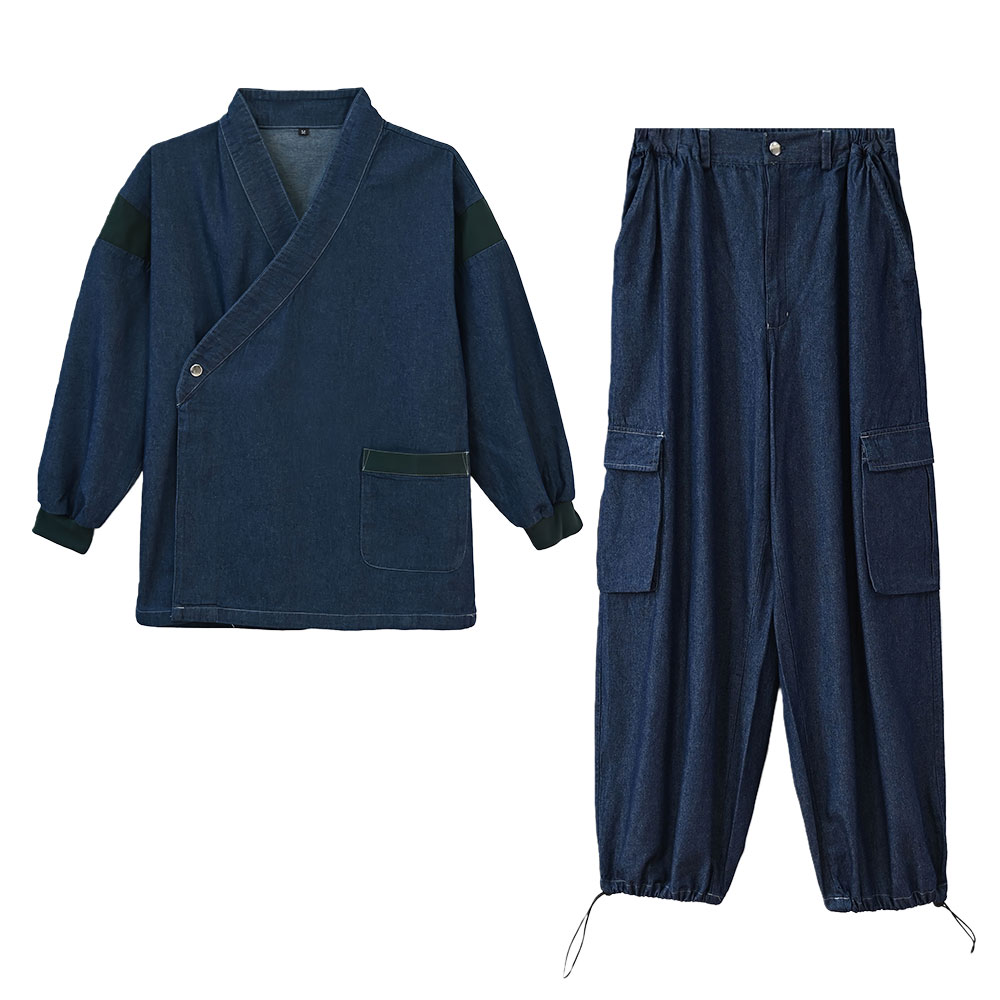 楽天市場】作務衣（カラーグリーン）（和服｜メンズファッション）の通販