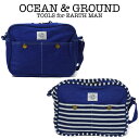 OCEAN & GROUND（オーシャン アンド グラウンド）ショルダーBAG BLUE BLUE 通園バッグ（オーシャン&グラウンド 保育園 通園バッグ ショルダー 男の子 女の子 おしゃれ キッズ ショルダーバッグ 入園準備 幼稚園 入園グッズ 保育園 バッグ 通園バック カバン）