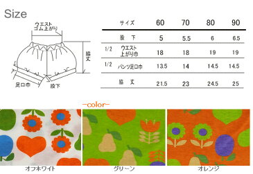Anna Nicola（アンナニコラ） ベビーフルーツ柄ブルマパンツ ≪日本製≫（ベビー服 キッズ 新生児 赤ちゃん ベビー ブルマ 女の子 男の子 ショートパンツ 子供服 baby kids pants）pokiri