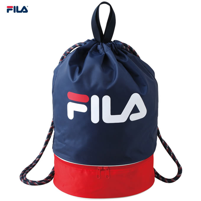 FILA フィラ 2WAYビーチバッグ 二重底 ボンサック プールバッグ 女の子 男の子 キッズ 子供 小学生 リュック 海水浴 水泳 バッグ プールバック ナップサック スイミングバッグ 小学生 保育園 …