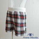 AnnaNicola(アンナニコラ) ウエストゴムWガーゼショートパンツ 日本製(子供 キッズ ベビー服 パンツ ショートパンツ チェック柄 子供服 男の子 女...
