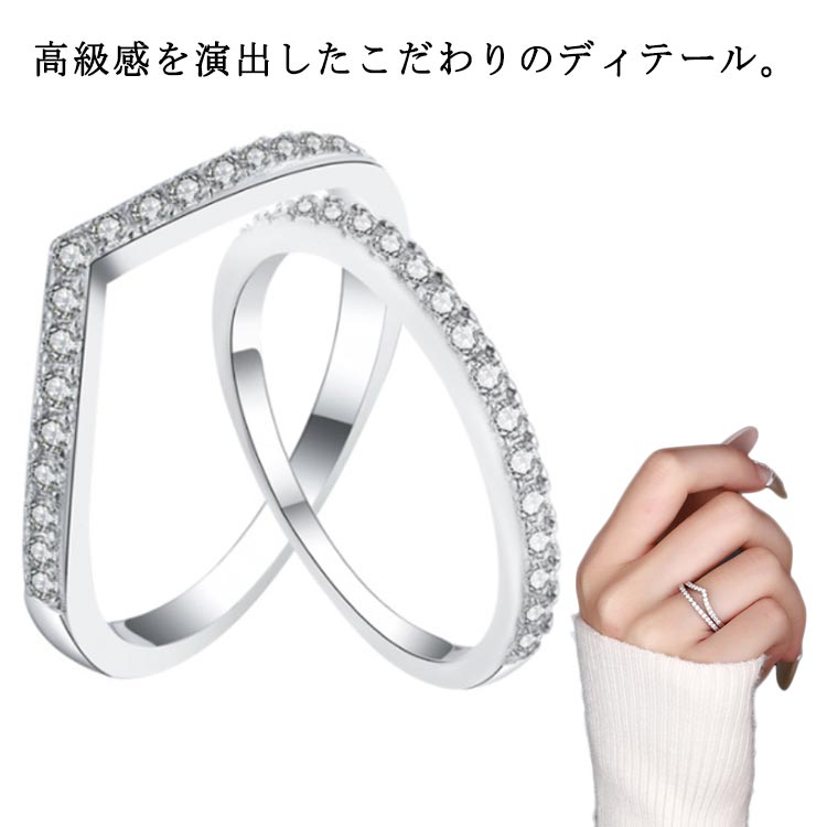 11号 V字 シルバー 10号 12号 レディース 19号 モアサナイト シルバー925 リング SV925 エタニティリン..